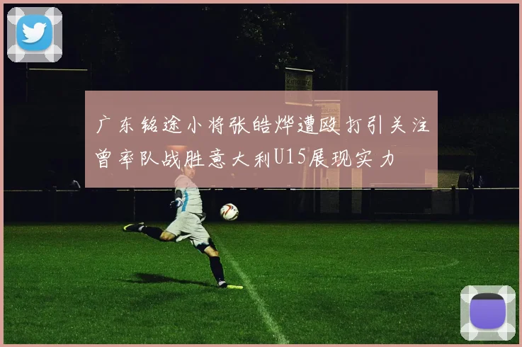 广东铭途小将张皓烨遭殴打引关注曾率队战胜意大利U15展现实力
